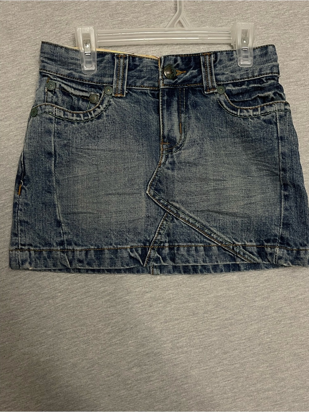 Stitch’s Denim Mini Skirt Asymmetric Y2K 2000s Grunge